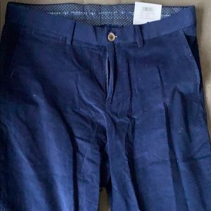 NWT TailorByrd Men’s Corduroy Pants Blue Sz 34/32
